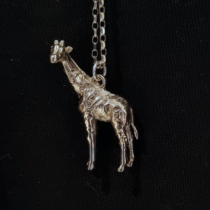 Solid silver or gold giraffe necklace – Gina Pattison Jewellery