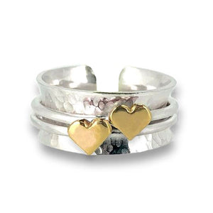 Two hearts beat as one. Open back.